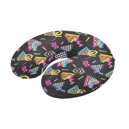 80s Pattern Print Design 3 U-Shaped Travel Neck Pillow