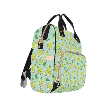 Avocado Pattern Print Design AC011 Diaper Bag Backpack