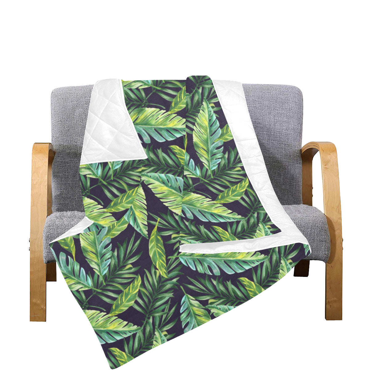Tropical Flower Pattern Print Design TF06 Premium Quilt
