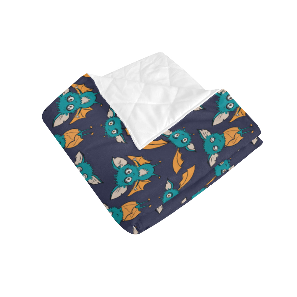 Bat Pattern Print Design 07 Premium Quilt