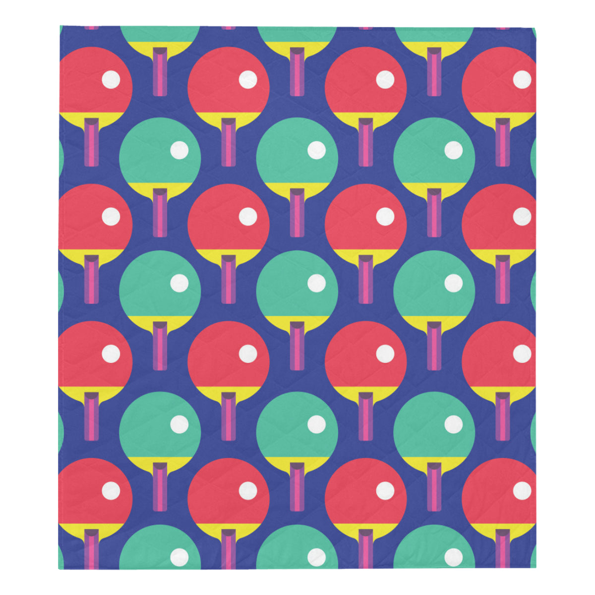Ping Pong Pattern Print Design A03 Premium Quilt