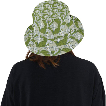 Lily Pattern Print Design LY08 Unisex Bucket Hat
