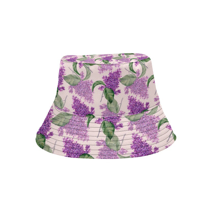 Lilac Pattern Print Design LI02 Unisex Bucket Hat