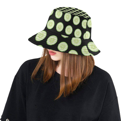 Cucumber Pattern Print Design CC02 Unisex Bucket Hat