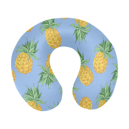 Pineapple Pattern Print Design A04 U-Shaped Travel Neck Pillow