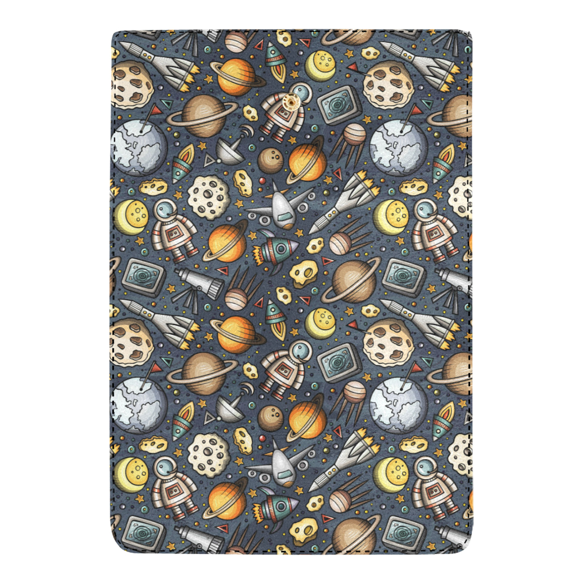 Space Pattern Print Women's Trifold Wallet