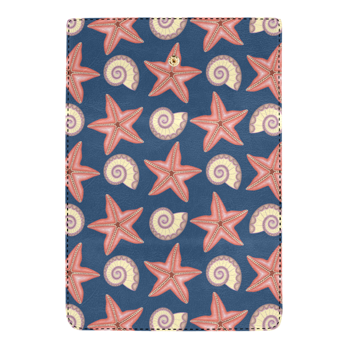 Starfish Pattern Print Design 03 Women's Trifold Wallet