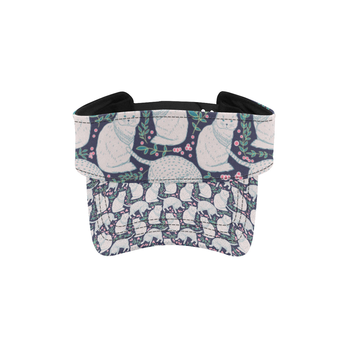 Cat Pattern Print Design 06 Unisex Sun Visor