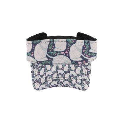Cat Pattern Print Design 06 Unisex Sun Visor