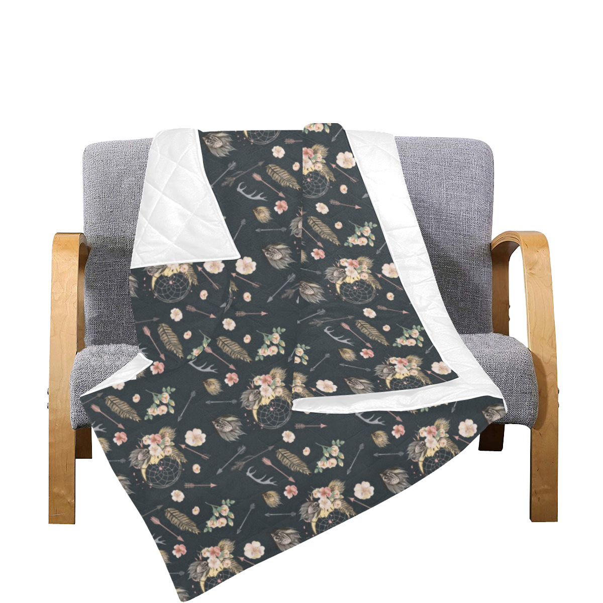 Bohemian Pattern Print Design 09 Premium Quilt
