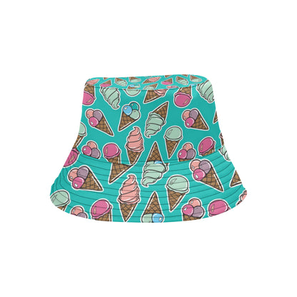 Ice Cream Pattern Print Design IC01 Unisex Bucket Hat