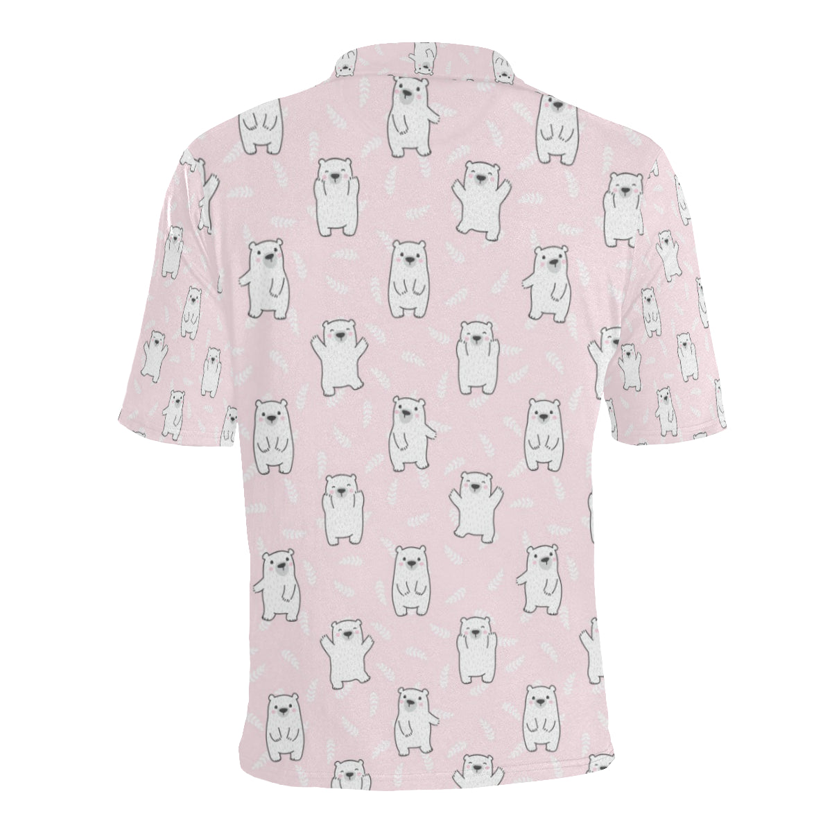 Polar Bear Pattern Print Design PB09 Men Polo Shirt