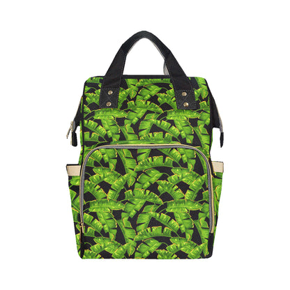 Banana Leaf Pattern Print Design BL06 Diaper Bag Backpack