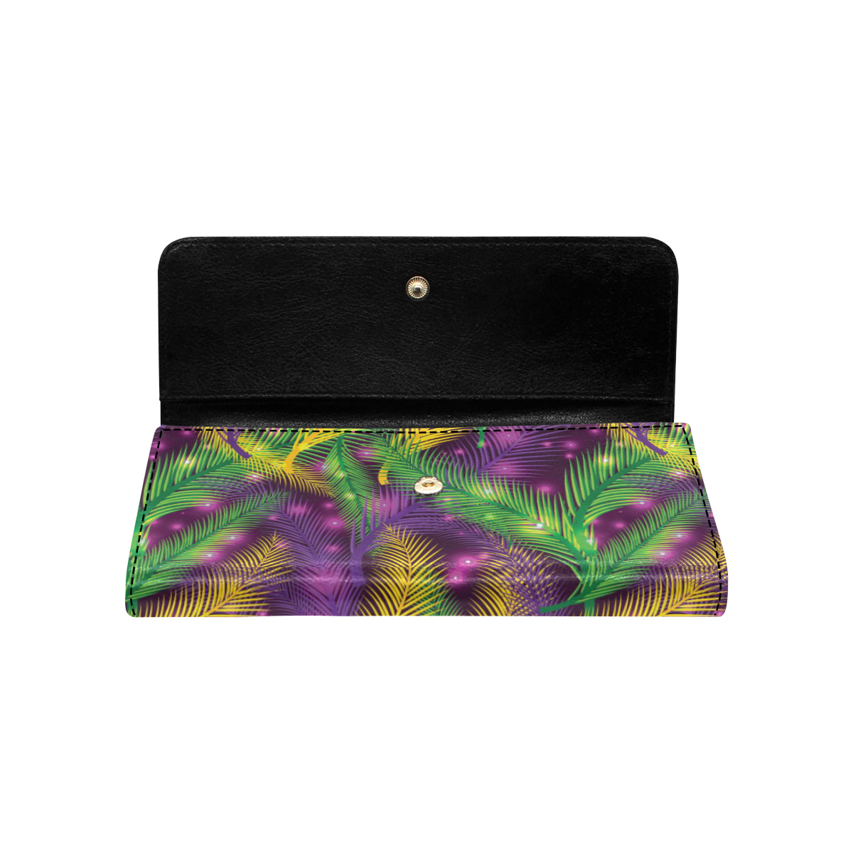 Mardi Gras Pattern Print Design 09 Women's Trifold Wallet