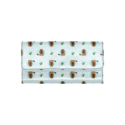 Platypus Pattern Print Design A04 Women's Trifold Wallet