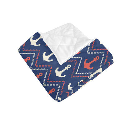 Anchor Pattern Print Design 07 Premium Quilt