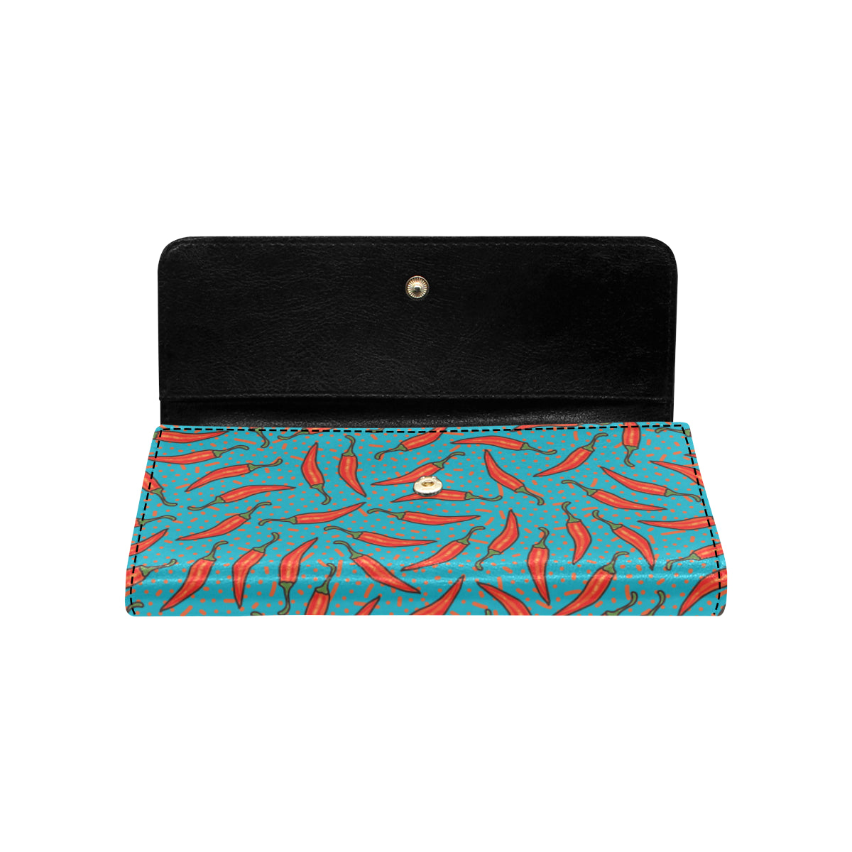 Chilli Pepper Pattern Print Design 05 Women's Trifold Wallet