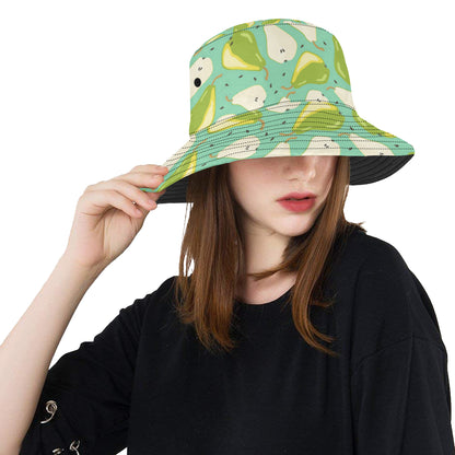 Pear Pattern Print Design PE04 Unisex Bucket Hat