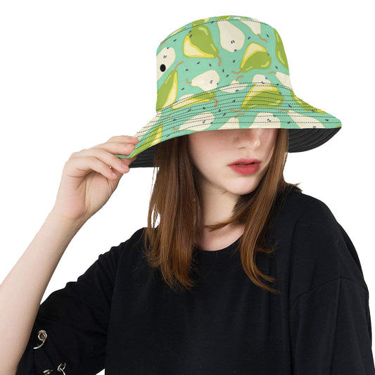 Pear Pattern Print Design PE04 Unisex Bucket Hat
