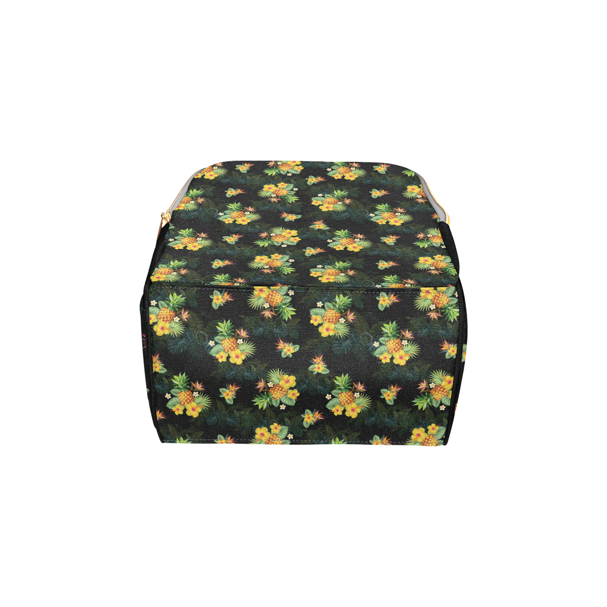 Pineapple Tropical Flower Print Pattern Diaper Bag Backpack