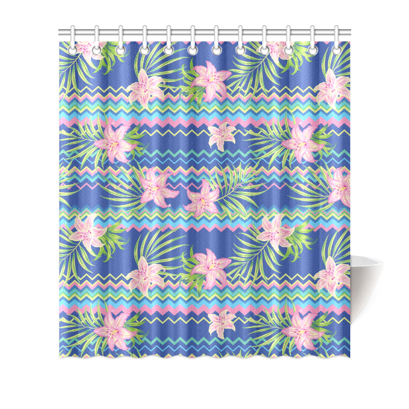 Lily Pattern Print Design LY015 Shower Curtain