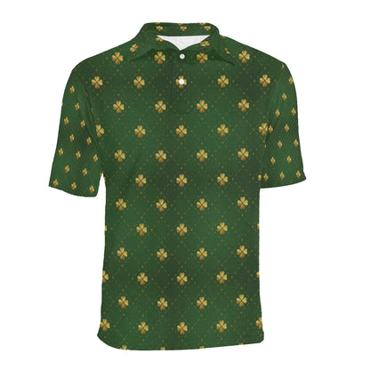 Clover  Pattern Print Design 01 Men Polo Shirt