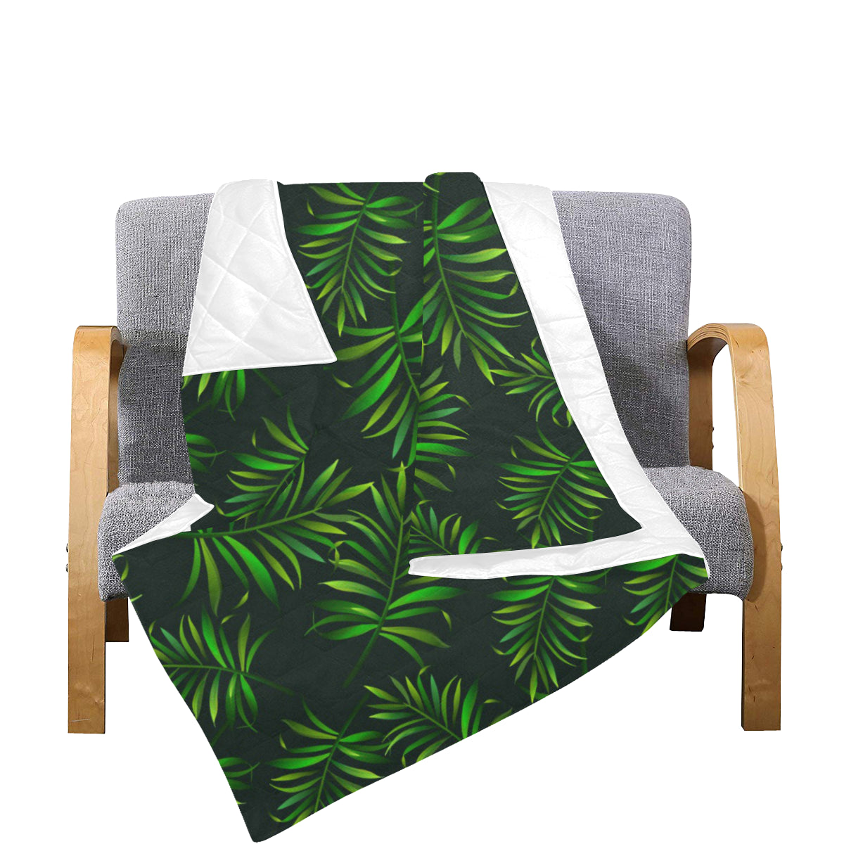 Rainforest Pattern Print Design RF03 Premium Quilt