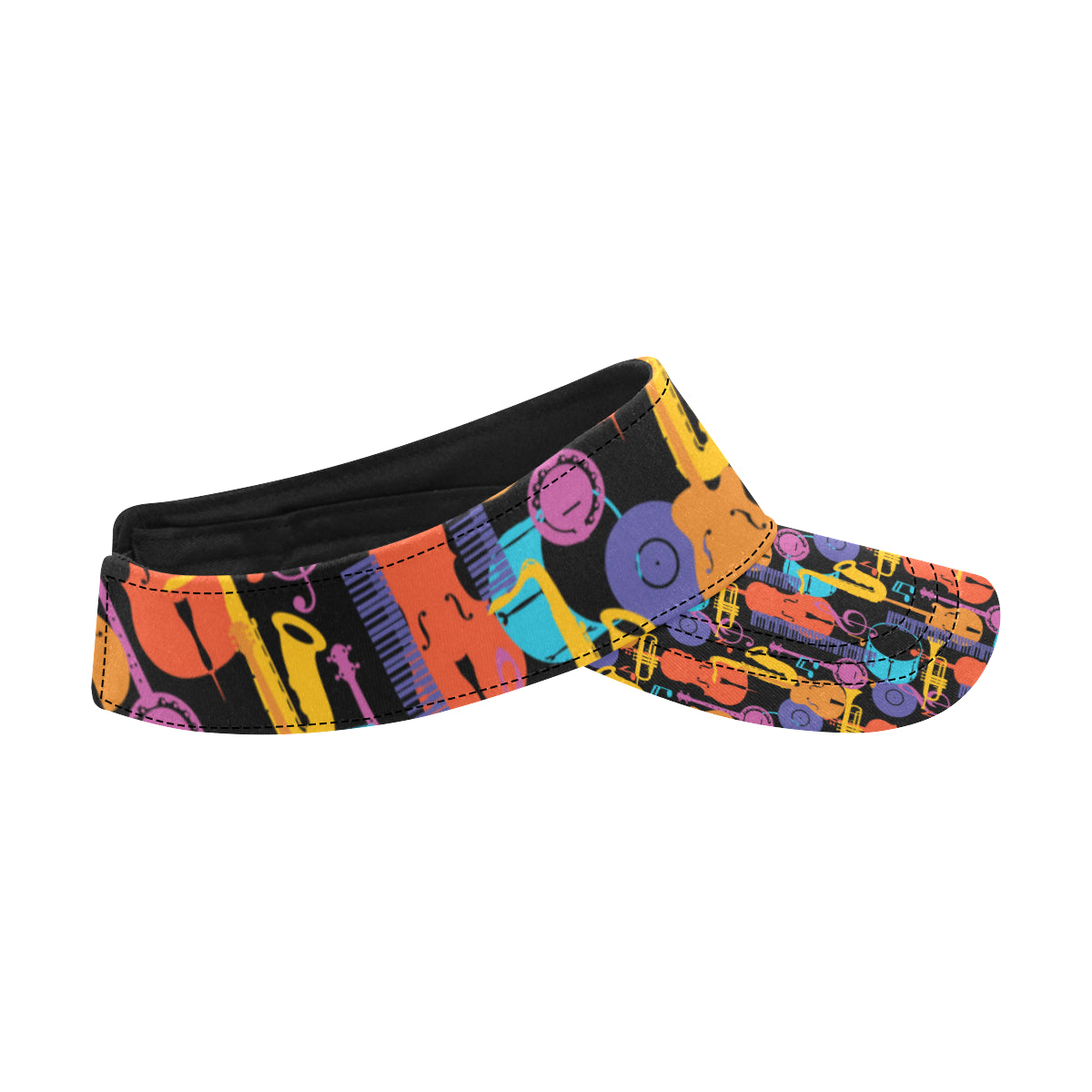 Jazz Pattern Print Design 03 Unisex Sun Visor