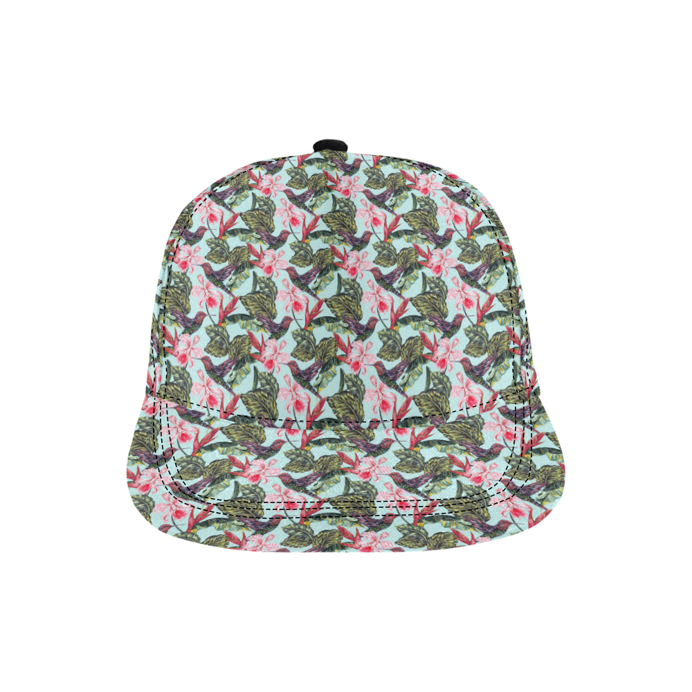 Hummingbird Cute Themed Print Snapback Cap