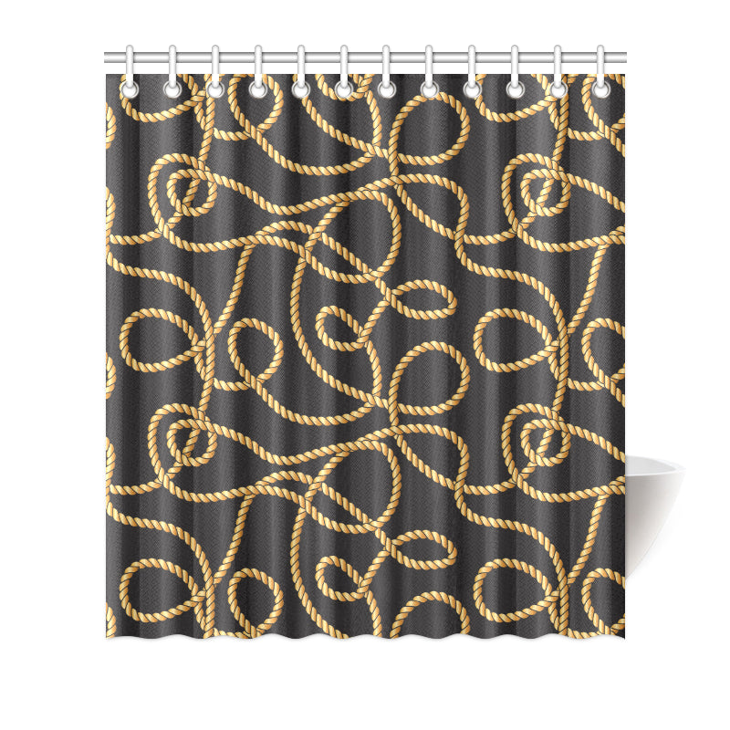 Rope Pattern Print Design A04 Shower Curtain