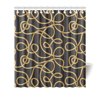 Rope Pattern Print Design A04 Shower Curtain