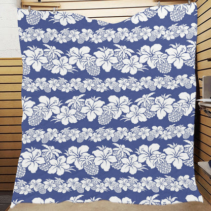 Hawaiian Themed Pattern Print Design H07 Premium Quilt