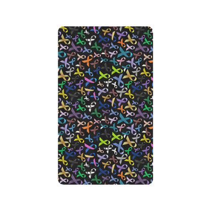 Breast Cancer Awareness Colorful Print Rubber Doormat