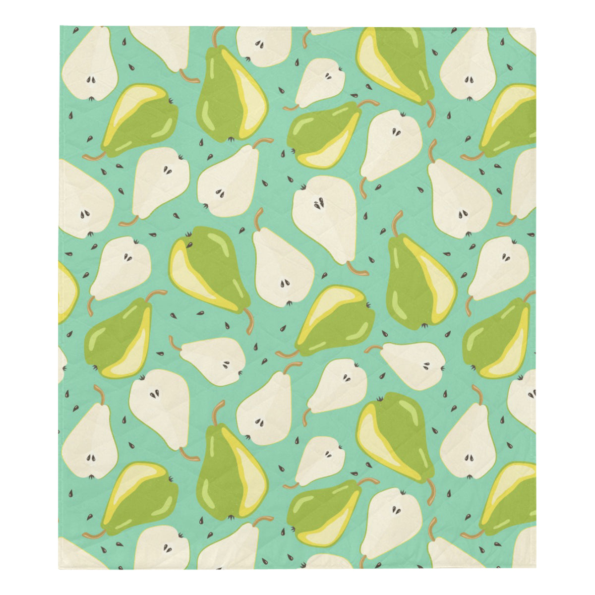 Pear Pattern Print Design PE04 Premium Quilt