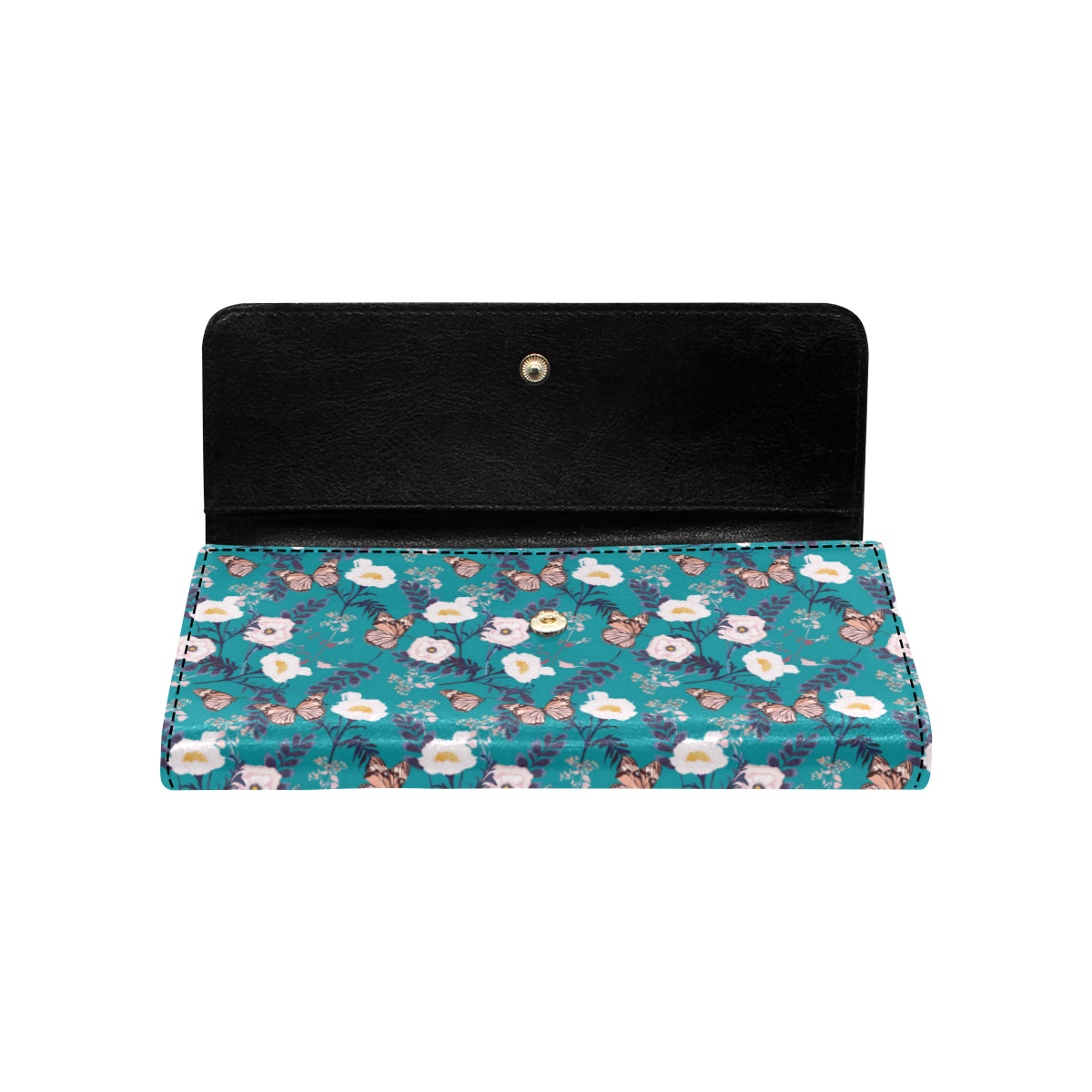 Butterfly Pattern Print Design 012 Women's Trifold Wallet