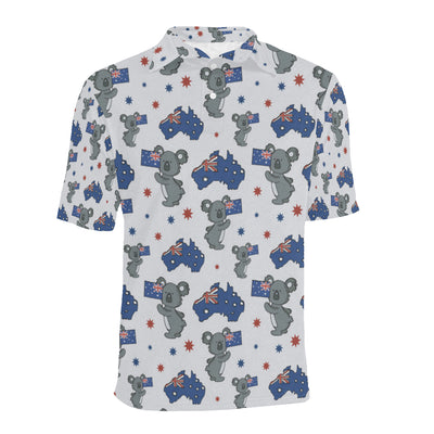 Koala Australia Day Themed Design Men Polo Shirt