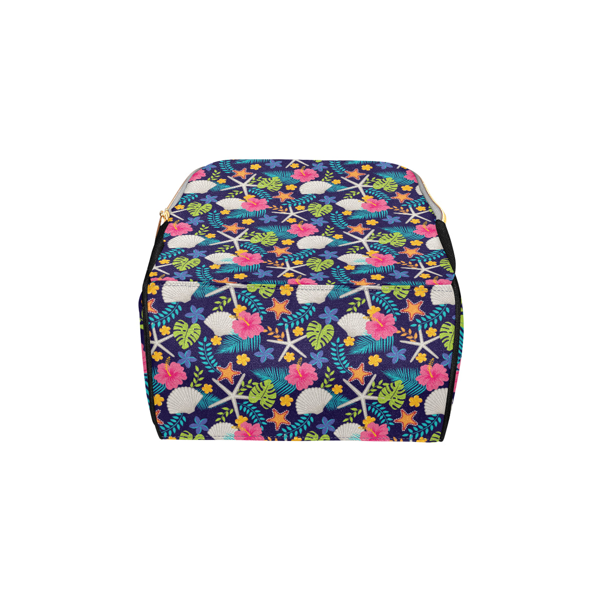 Beach Seashell Floral Theme Diaper Bag Backpack