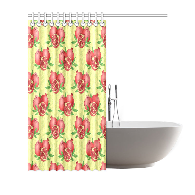 Pomegranate Pattern Print Design PG07 Shower Curtain