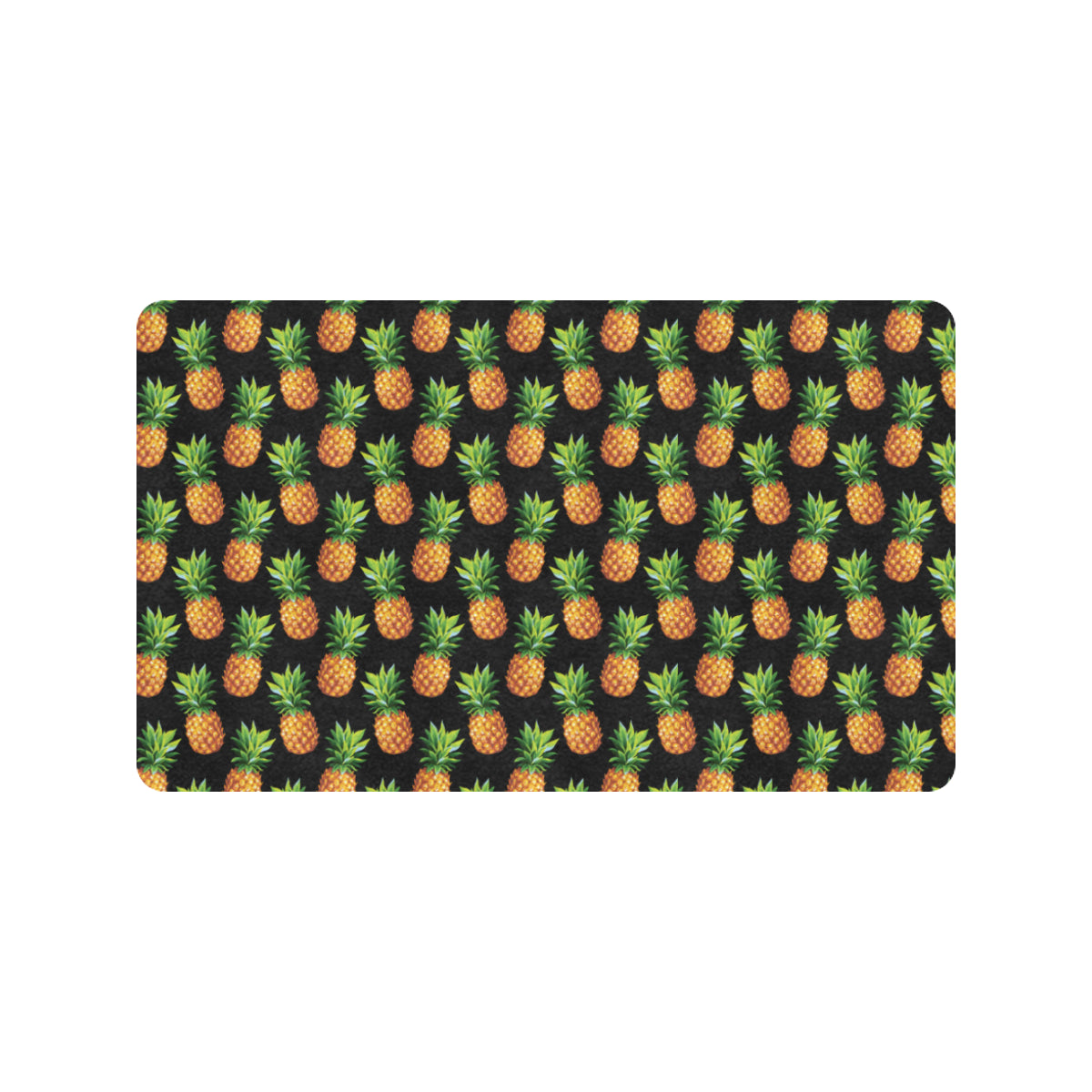 Pineapple Cute Print Design Pattern Rubber Doormat