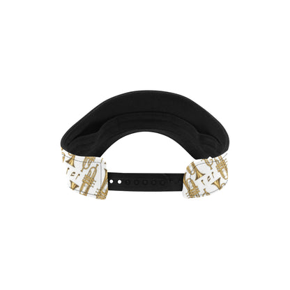 Trumpet with Music Note Print Unisex Sun Visor