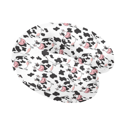 Cow Pattern Print Design 02 U-Shaped Travel Neck Pillow