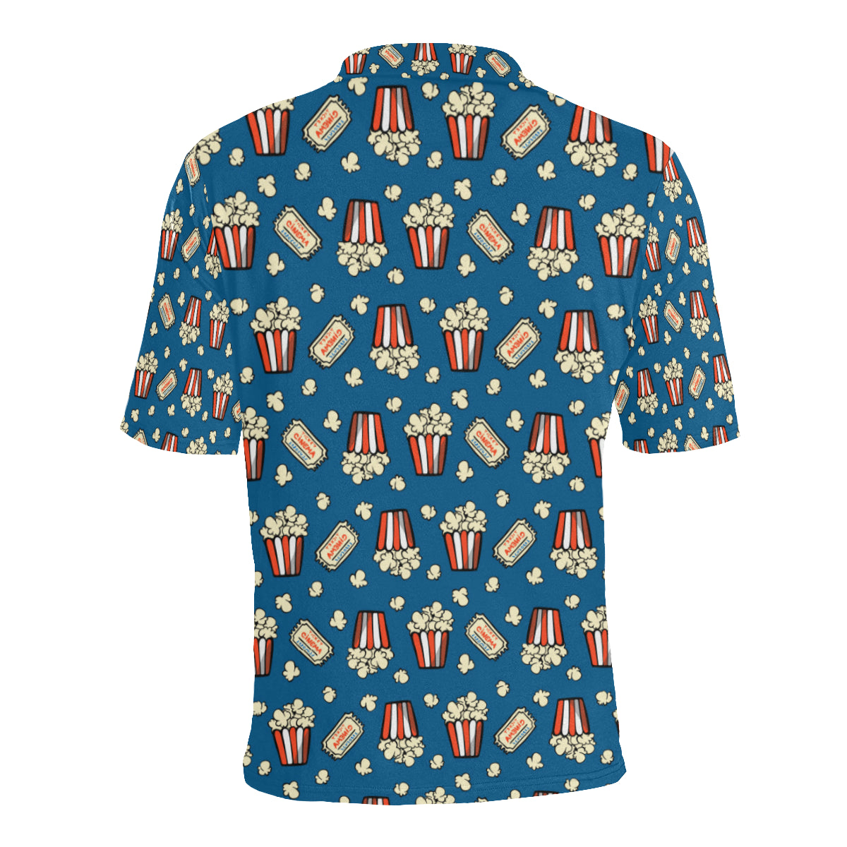 Popcorn Pattern Print Design A03 Men Polo Shirt