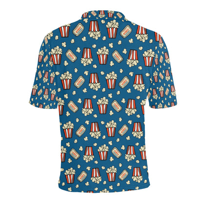 Popcorn Pattern Print Design A03 Men Polo Shirt