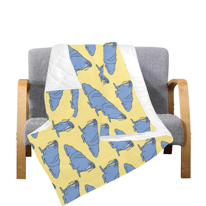 Walrus Pattern Print Design 02 Premium Quilt