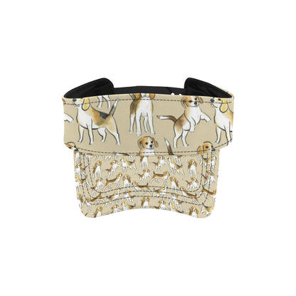 Beagle Pattern Print Design 04 Unisex Sun Visor
