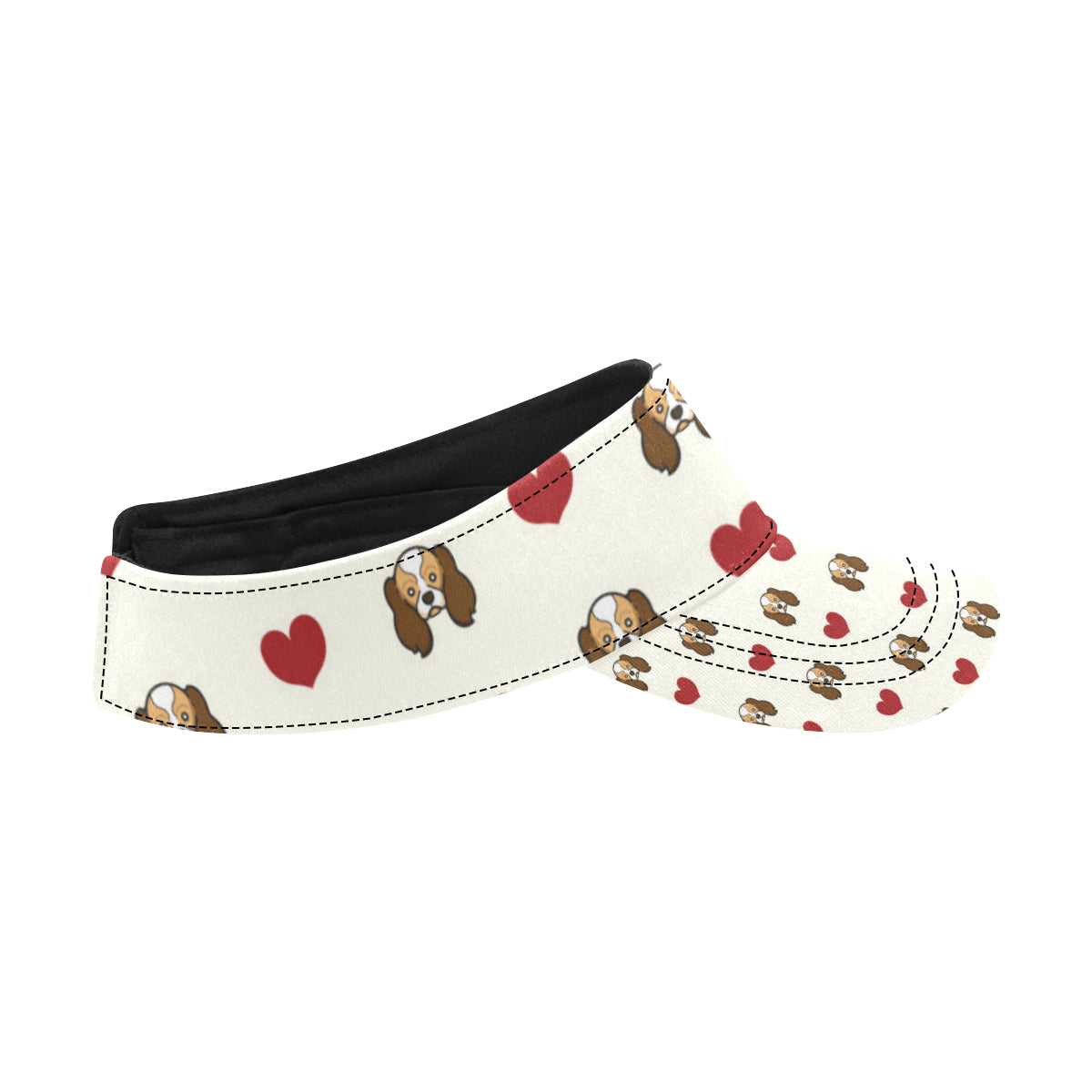 Cavalier King Charles Spaniels Pattern Print Desig Unisex Sun Visor