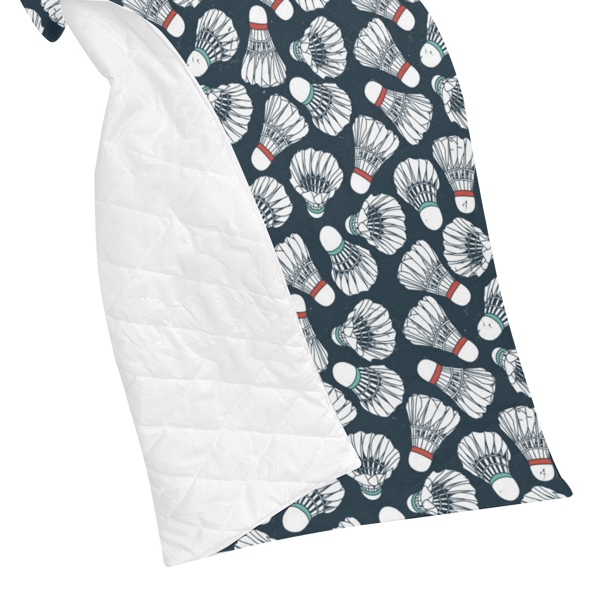 Badminton Ball Pattern Print Design 01 Premium Quilt