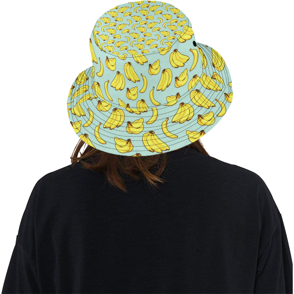 Banana Pattern Print Design BA04 Unisex Bucket Hat