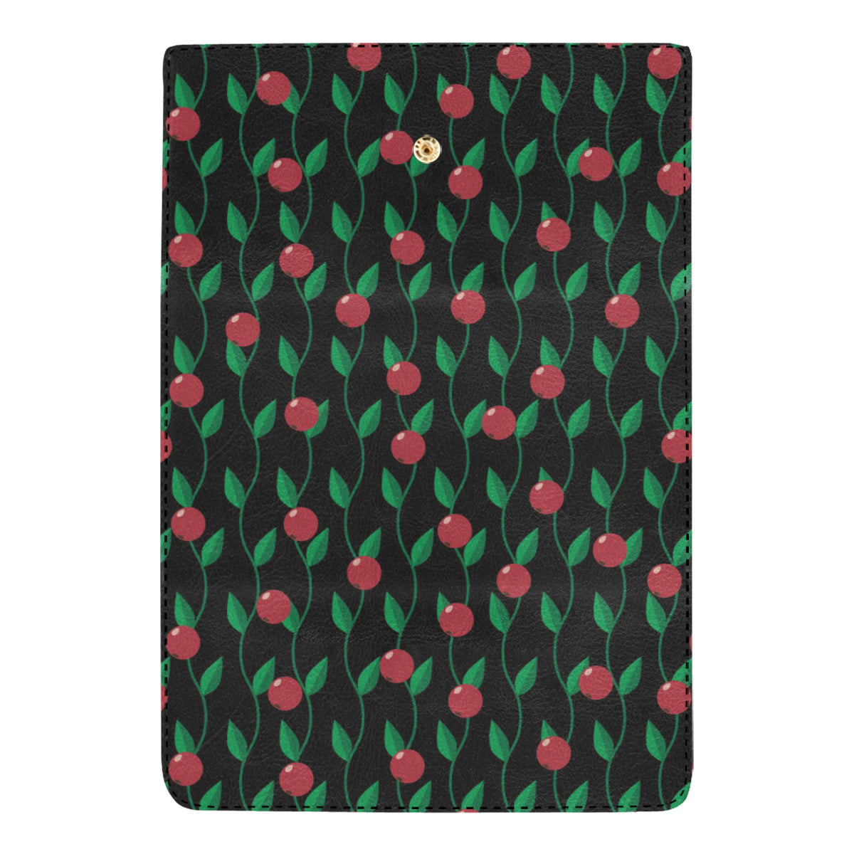 Cranberry Pattern Print Design CB01 Women's Trifold Wallet