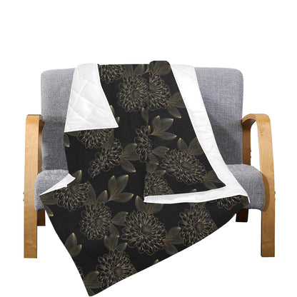 Dahlia Pattern Print Design DH04 Premium Quilt